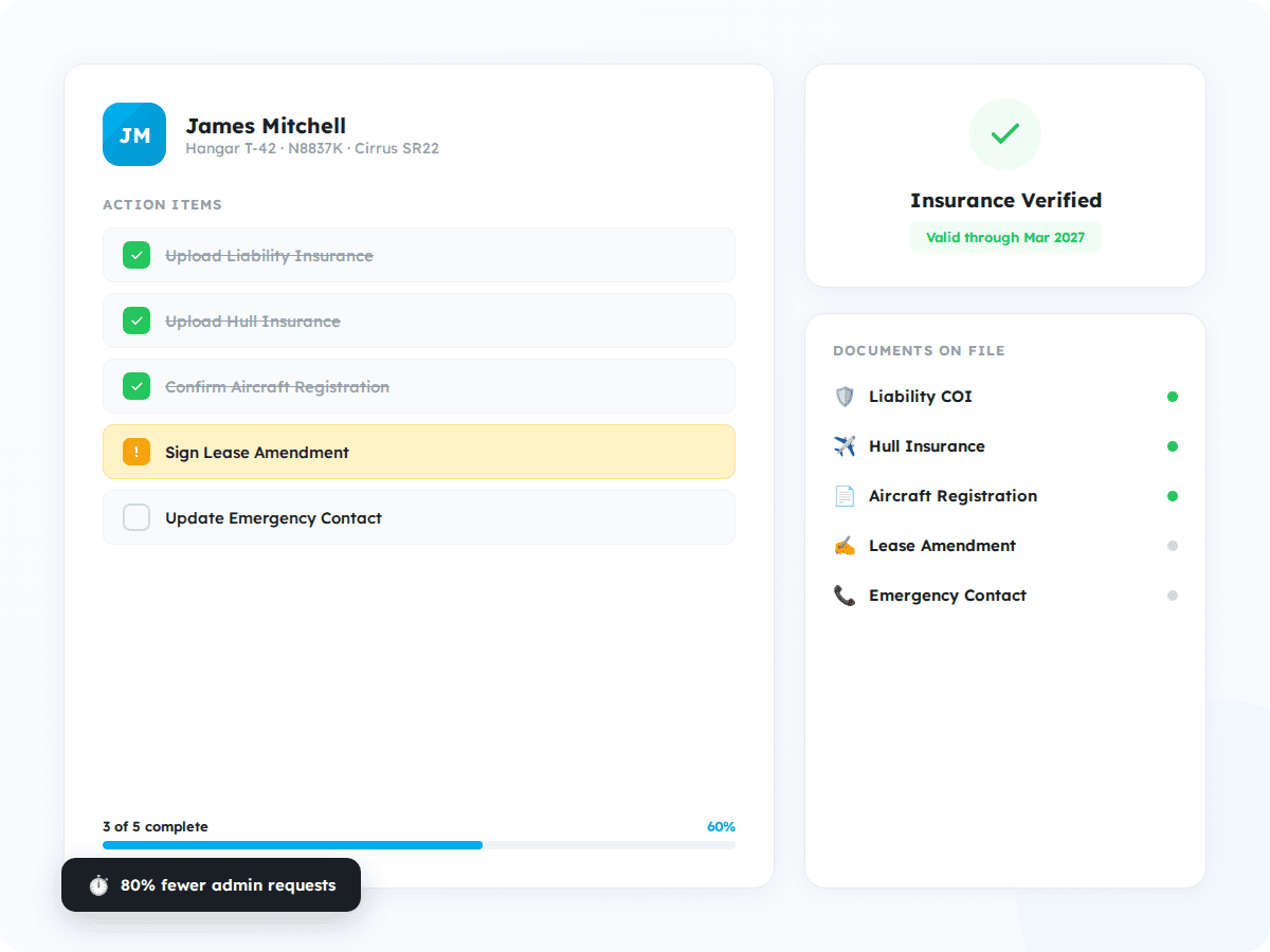 TENANT SELF-SERVICE screenshot
