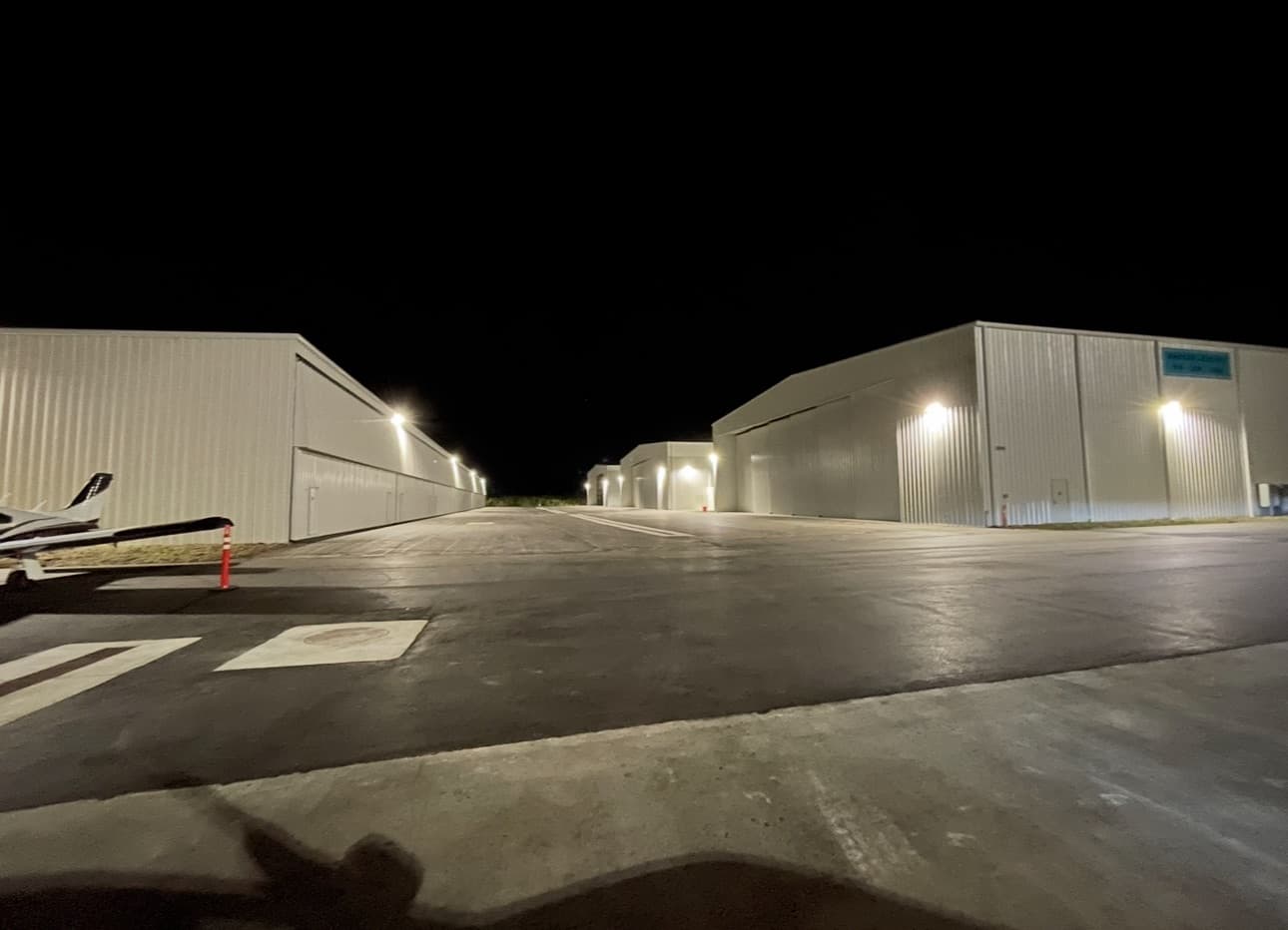Private hangar in  1