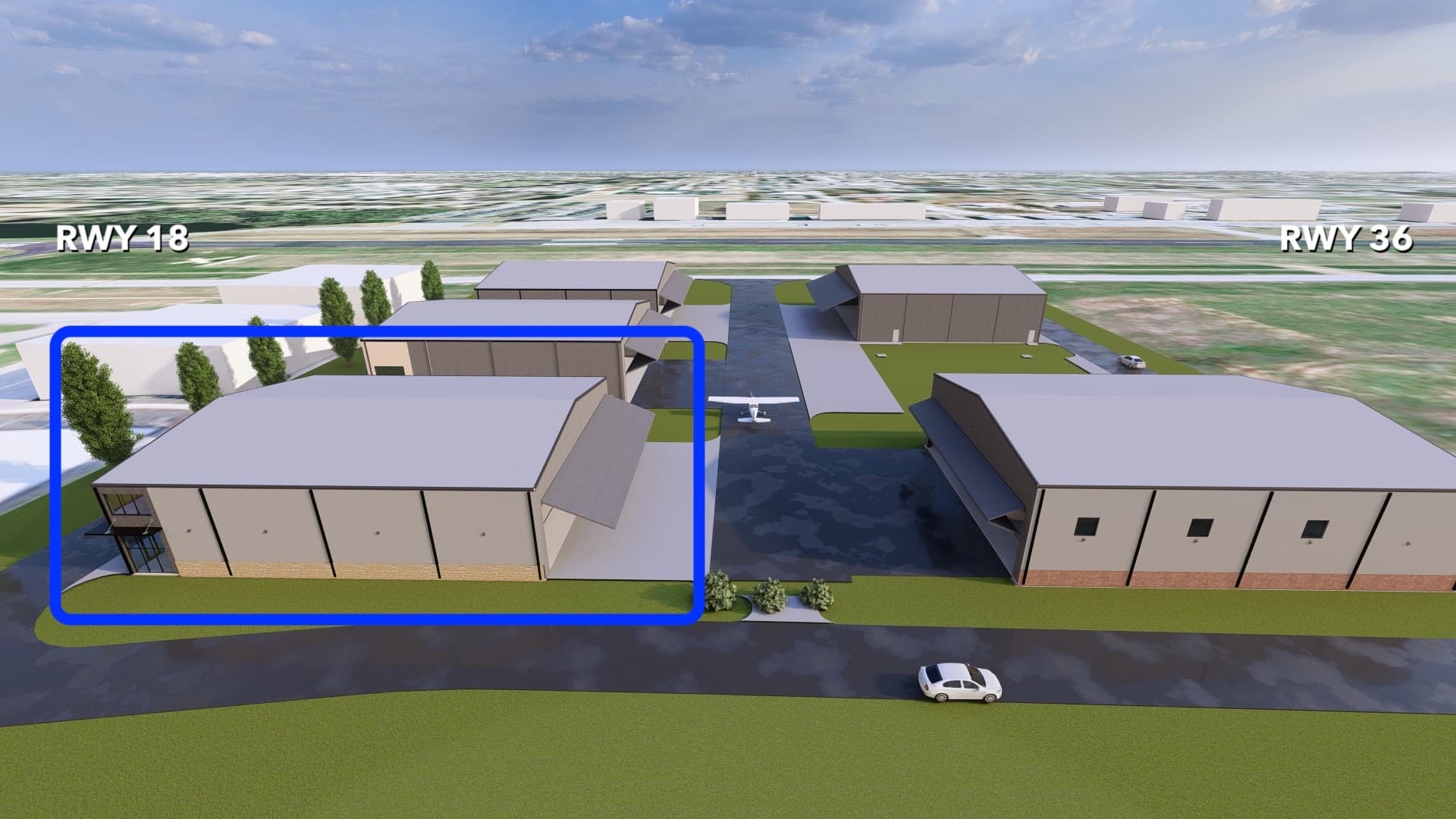 New construction - 80x104 full service community hangar 1