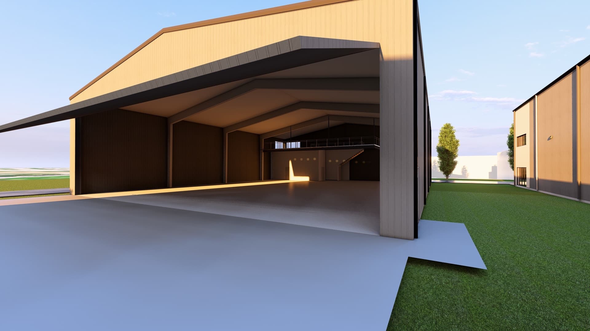 New construction - 80x104 full service community hangar 3